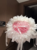 PINK HEART EVERLASTING BOUQUET