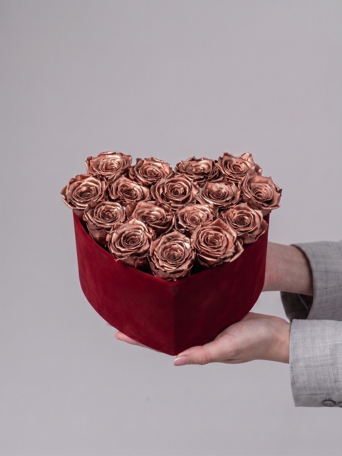 ROSE GOLD HEART BOX